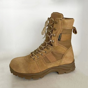 <span class=keywords><strong>Botas</strong></span> Tácticas de Cuero Marrón Coyote para <span class=keywords><strong>Martin</strong></span>, Diseño Impermeable para el Desierto con Cordones - Product Image 1