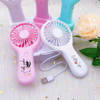 Tragbarer USB-Aufladbarer Mini-Handventilator Taschenventilator Lollipop Mini-Handventilator für Outdoor und Reisen