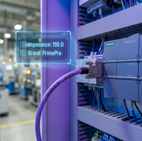 Câble Profibus DP haute vitesse 12 Mbps RS485 blindé gaine violette compatible Siemens pour communication industrielle et automatisation