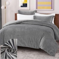 Juego de ropa de cama de terciopelo, funda de edredón y fundas de almohada esponjosas de lujo para sala de estar, gran oferta