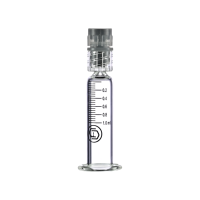 1ml Standard Borosilicate Glass Luer Lock Prefilled Syringes for Oil Packaging Support Customize Logo and Assembly