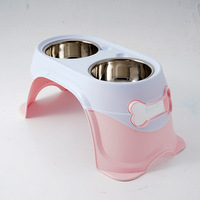 Bols pour chiens, grande taille d'alimentation, en acier inoxydable, pour animaux de compagnie