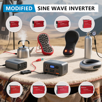 Onduleur Pretiosus 800w 800W Onduleur 12/24/48V DC à 110/120/220/230/240V AC Onde sinusoïdale modifiée Convertisseur d'alimentation hors réseau