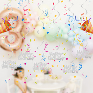 Decoración Colgante en Espiral DAMAI de Feliz Cumpleaños, Accesorios Esenciales para Fiestas para Crear una Atmósfera Festiva Vibrante - Product Image 6