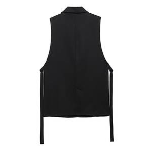 MYST&ZA <span class=keywords><strong>Gilet</strong></span> de Costume Sans Manches <span class=keywords><strong>Mi</strong></span>-<span class=keywords><strong>Long</strong></span> pour <span class=keywords><strong>Femme</strong></span>, Nouveauté Été 2025, Mode Polyvalente pour le Trajet Quotidien avec Fente 021588 - Product Image 6