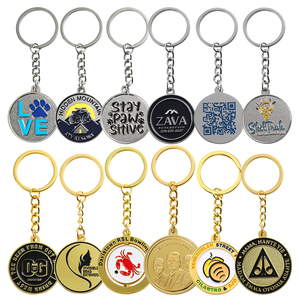 Quà tặng khuyến mãi kỷ niệm Logo tên mềm men lưu niệm móc chìa khóa kim loại tùy chỉnh Keychain vàng bạc thể thao quyến rũ Keychain - Product Image 5