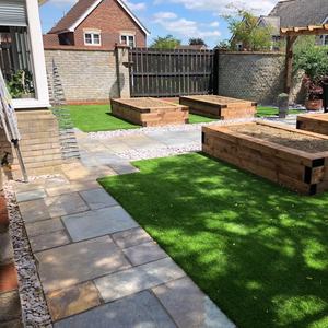 ขายตรงจากโรงงาน ราคาดี กระเบื้องปูพื้นหินชนวนธรรมชาติสีสนิม สำหรับลานบ้าน สวน และพื้นที่กลางแจ้ง - Product Image 5