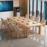 Grande table de conférence en bois massif moderne et durable pour bureau à domicile bureau d'ordinateur poste de travail de bibliothèque de bureau de consultation