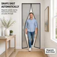 Moustiquaire magnétique moderne pour porte et fenêtre, 100% polyester, tailles personnalisées, usage domestique, vente en gros, OEM, ODM