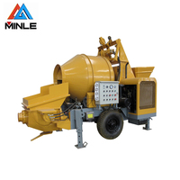 Pompe à béton et bétonnière JBS30 diesel pour la construction de maisons