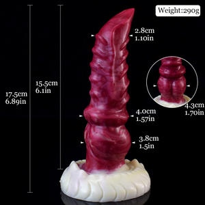 NNSX 2022 Baru Datang Sumbat Anal Seks Pemijat Bokong Karet Super Lembut Dildo untuk Wanita Anjing Serigala Hewan Ayam Monster Karet <span class=keywords><strong>Penis</strong></span> - Product Image 6