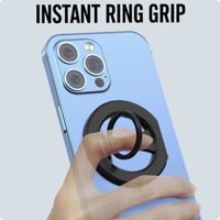 FY52-H UFO Aluminium Alloy Ring Buckle Penyangga Ponsel Putar 360 Derajat Ringan Tipis Super Lipat