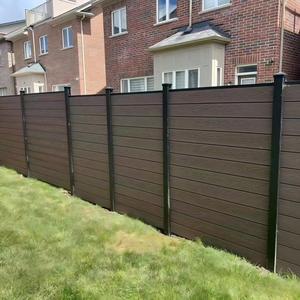 Bên Ngoài Trang Trí Riêng Tư Slat Gỗ Nhựa Composite WPC Nhà Hàng Rào WPC Hàng Rào Bảng Điều Chỉnh Ốp Set - Product Image 1