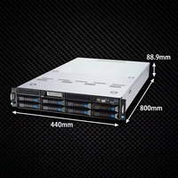 Serveur de calcul GPU en tour 2U ESC4000A-E10, conception exclusive, avec 256 Go de RAM DDR4 maximum et châssis de stockage NVMe professionnel extensible de 1,92 To