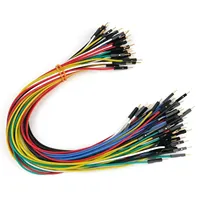 Câbles de raccordement Dupont en silicone 22AWG, 30 cm, lot de 60, résistants aux hautes températures, avec bornes plaquées or pour l'électronique
