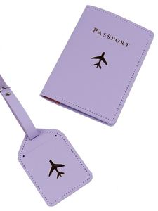 Juego de Etiquetas para Equipaje, Funda de Pasaporte de Cuero PU, Cartera, a la Moda, Impermeable, Antirrobo, Delgada, para Viajes, para Hombres y Mujeres - Product Image 5