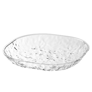 Plat en verre transparent de 10 pouces, réutilisable, pour servir des collations, des fruits secs, pour les fêtes - Product Image 1