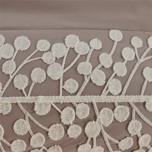 Bộ Ga Giường Sợi Vi Sợi 100% <span class=keywords><strong>Polyester</strong></span> Thiết Kế Theo Yêu Cầu Bộ Chăn Ga Gối Thêu Sang Trọng 7 Món - Product Image 2