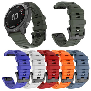 QuickFit 26mm 22mm Smartwatch Bracelet Compatible avec <span class=keywords><strong>Garmin</strong></span> <span class=keywords><strong>Fenix</strong></span> 7X 7 Pro <span class=keywords><strong>Sapphire</strong></span> Solar <span class=keywords><strong>Fenix</strong></span> 6X <span class=keywords><strong>6</strong></span> Pro 5X 5 Plus Bracelet - Product Image 2