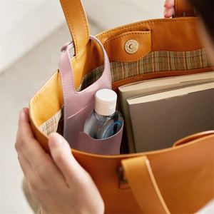 Étui suspendu en cuir PU pour flacon de parfum, sac de rangement personnalisé, housse de voyage élégante et portable pour rouge à lèvres et parfum, pour la vie quotidienne - Product Image 1