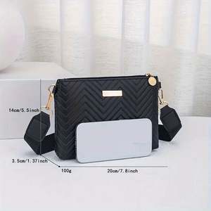 I-0637 Bolsos de Mano de Fábrica, Bolso de Hombro Simple y Moderno para Mujer, Bolsos de Cuero PU para Mujer - Product Image 6