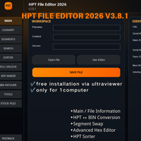 HPT FILE EDITOR 2026 V3.8.1: Convierte, inspecciona y organiza tu biblioteca de archivos HPT - Rápido