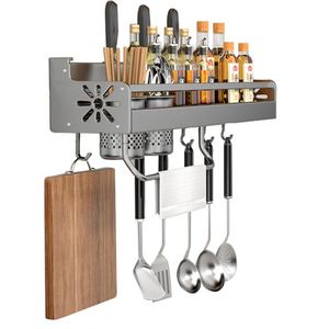Support mural en acier inoxydable sur mesure pour couteaux et cuillères, idéal pour le rangement des assaisonnements de cuisine - Product Image 2