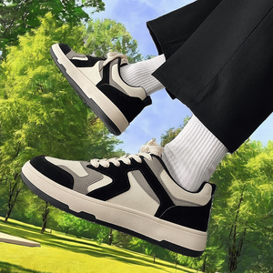 Chaussures de skate d'été pour hommes, respirantes, plates, à lacets, semelle intérieure en PVC, semelle extérieure en caoutchouc, mocassins - Product Image 2