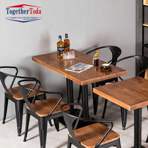 Juego de Comedor, Muebles de Restaurante, Juego de Mesa y Sillas para Comedor, Juego de Café, Estilo Clásico de Metal y Hierro - Product Image 2