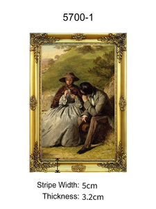 Tùy Chỉnh Kích Thước Lớn Châu Âu Retro Khung Tranh Khung Tường Treo Vàng Gỗ Lắp Ráp Gỗ Hình Ảnh Khung - Product Image 4