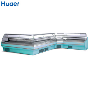 Thiết bị làm lạnh bán vòng tròn hiển thị cửa trượt kính cong Deli trường hợp - Product Image 3