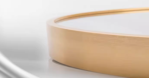 Modern Gold Aluminum Frame <strong>Round</strong> Wall <strong>Mirror</strong> Decor <strong>Circle</strong> <strong>Mirror</strong> for Bathroom Home - Product Image 2