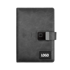 Publicidad Notebook <span class=keywords><strong>LCD</strong></span> Video Display Diario Bloqueo de huellas dactilares Bloc de notas A5 personalizado Banco de energía Diarios de carga inalámbrica - Product Image 1