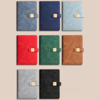 Carnet de notes A5 en cuir PU personnalisé avec logo, design sur mesure, pour bureau, agenda professionnel, reliure cousue, fermeture magnétique, vente en gros