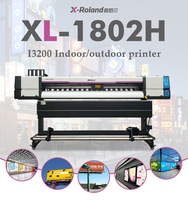 X-Roland 1.6m 1.8m 3.2m para Impresora de Inyección de Tinta Eco Solvente 2-4 Cabezales de Impresión Xp600 I3200 Sublimación Rollo a Rollo