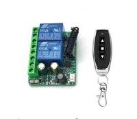 Interrupteur à distance sans fil 85V à 265V 2 canaux 10A, contrôleur RF 433MHz pour moteur à engrenages marche avant/arrière