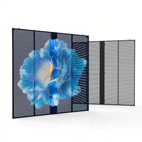 Écran LED transparent pour extérieur et intérieur 1000x500mm, luminosité élevée 5000cd, taux de rafraîchissement élevé, étanche IP65, profondeur de couleur 16 bits