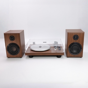 مشغل أسطوانات فينيل جديد التصميم مع سماعات خارجية عالية الجودة وخرطوشة A-T MM - Product Image 2