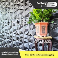 Panneaux muraux 3D en PVC pour restaurant, résistants à l'humidité, toile de fond moderne pour diffusion en direct, studio de danse, studio de yoga, salon de beauté