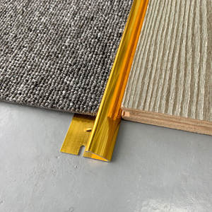 Wholesale Custom Modern Aluminum Skirting Board Metal Alloy <b>Carpet</b> <b>Edge</b> <b>Trim</b> for Hotel Living Room Floor Use - Product Image 3
