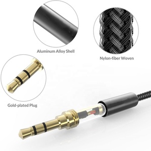 Cable de Audio de 3 pies trenzado <span class=keywords><strong>USB</strong></span> <span class=keywords><strong>C</strong></span> a 3,5mm, Cable de Audio tipo <span class=keywords><strong>C</strong></span>, adaptador estéreo para auriculares, adaptador para altavoz, Aux para coche - Product Image 4