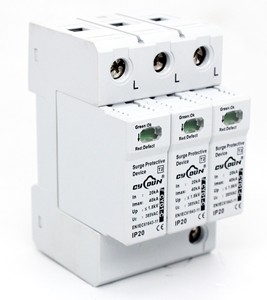 T2ป้องกันไฟกระชาก SPD แผงเซลล์แสงอาทิตย์ป้องกันฟ้าผ่าแบบกำหนดเองได้รับ<span class=keywords><strong>กา</strong></span>รออกแบบใหม่ - Product Image 3