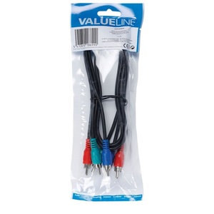 Cable Compuesto 3x RCA Macho de 1m para Conexión de Audio y Video - Product Image 2