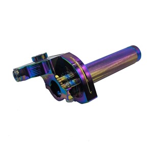 Cnc màu xe máy ga xử lý Grips Motocross phanh đòn bẩy bao gồm và tay lái ga Ống - Product Image 5