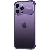 Bord Silicone Pare-chocs En Métal Lentille Protecteur TPU Coin Pad Antichoc Téléphone Cas pour iPhone 14 14 PLUS 14 12 13 PRO MAX