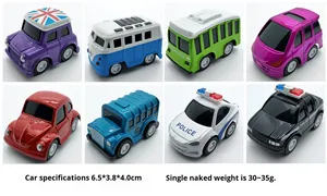 Portachiavi Creativi a Forma di Auto: Miniatura di Scuolabus, <span class=keywords><strong>Autobus</strong></span> Urbano, Taxi, Ambulanza, Auto della Polizia, Modellini <span class=keywords><strong>Giocattolo</strong></span> - Product Image 5