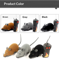 Souris robotique interactive télécommandée pour chat, jouet de simulation de souris mobile en plastique pour chatons et animaux de compagnie