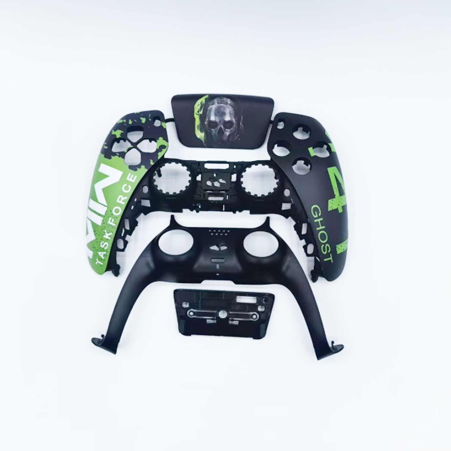 Touchpad + base + cover + striscia decorativa verde