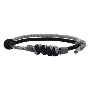 Personnalisation de petits lots Logo gravé accepté plus de couleurs Nœud nautique corde <span class=keywords><strong>ancre</strong></span> Bracelet hommes - Product Image 4