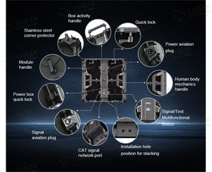 Never Black LED-Bildschirm, Wasserdicht, Hohe Helligkeit, 7680Hz Hohe Bildwiederholfrequenz, für Kirche, Konzert, LED-Wandpaneel - Product Image 2